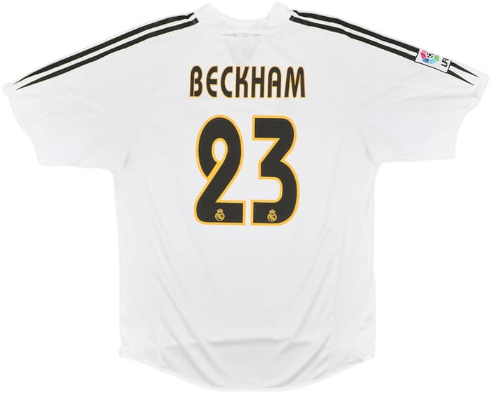2004-05 Real Madrid Home Shirt Beckham #23 - 7/10 - (L)