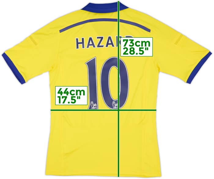 2014-15 Chelsea Away Shirt Hazard #10 - 7/10 - (S)
