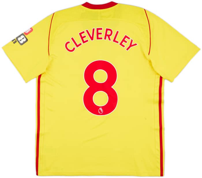 2017-18 Watford Home Shirt Cleverley #8 (M)