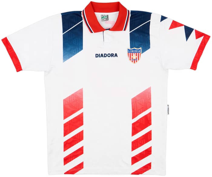 1995-96 Liberia Away Shirt Weah #9 - 9/10 - (XL)