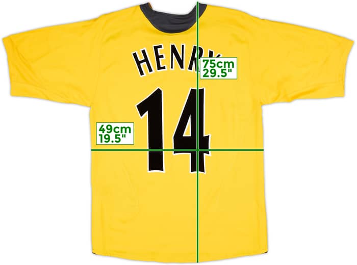 2005-06 Arsenal Away Shirt Henry #14 - 6/10 - (M)