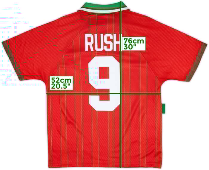 1994-96 Wales Home Shirt Rush #9 - 8/10 - (L)