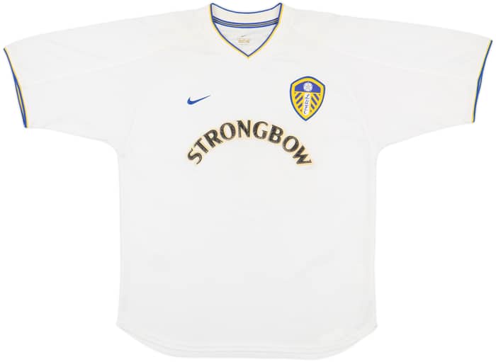 2000-02 Leeds United Home Shirt Radebe #5 - 6/10 - (M)