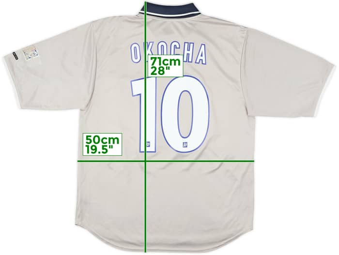 2000-01 Paris Saint-Germain Away Shirt Okocha #10 - 7/10 - (L)