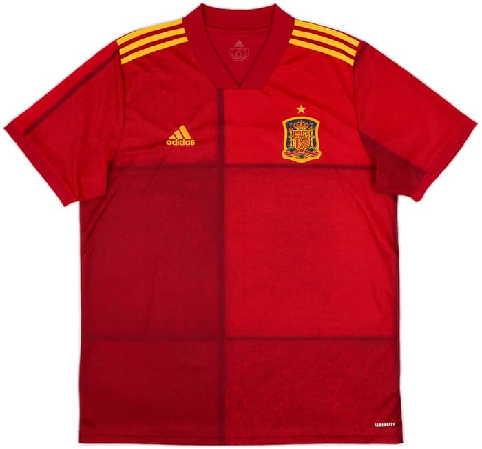 2020-21 Spain Home Shirt - 8/10 - (XL)