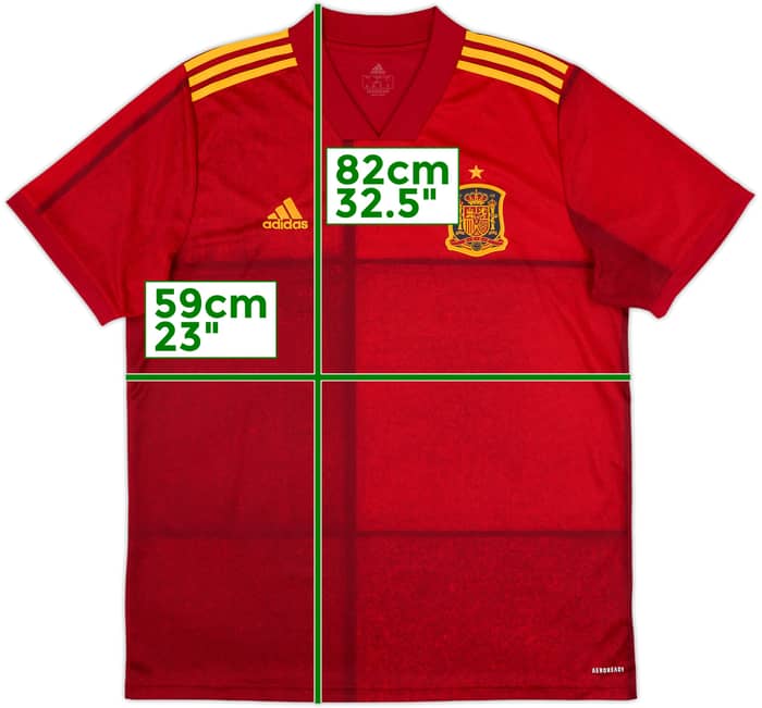 2020-21 Spain Home Shirt - 8/10 - (XL)