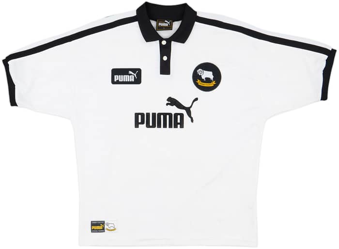 1997-98 Derby County Home Shirt Wanchope #9 - 9/10 - (L)