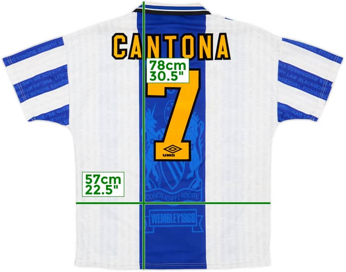 1994-96 Manchester United Third Shirt Cantona #7 - 8/10 - (L)