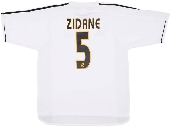 2003-04 Real Madrid Home Shirt Zidane #5 - 8/10 - (M)
