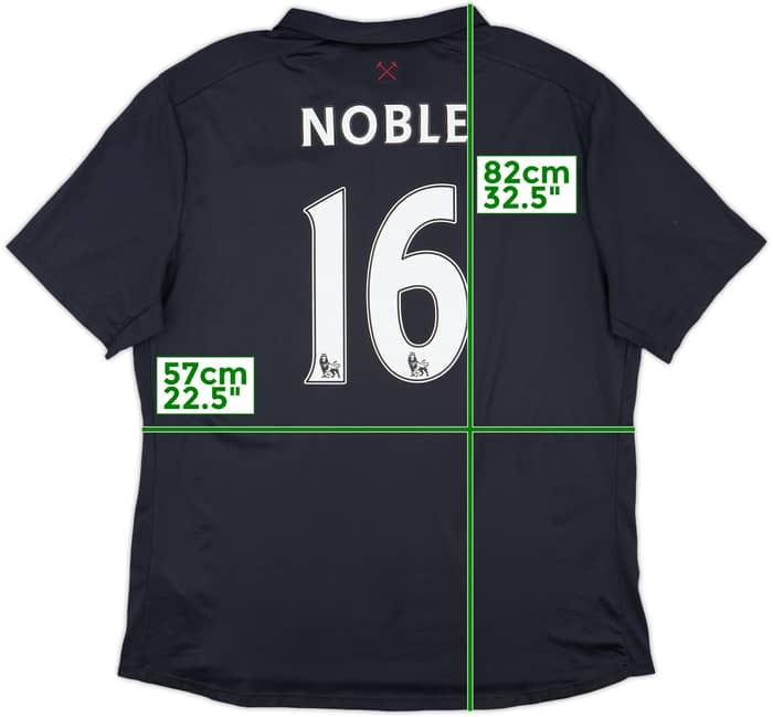 2016-17 West Ham "TIWFC" Third Shirt Noble #16 - 9/10 - (XXL)