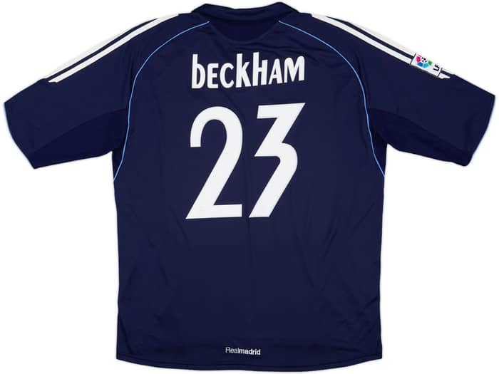 2005-06 Real Madrid Away Shirt Beckham #23 - 8/10 - (XL)