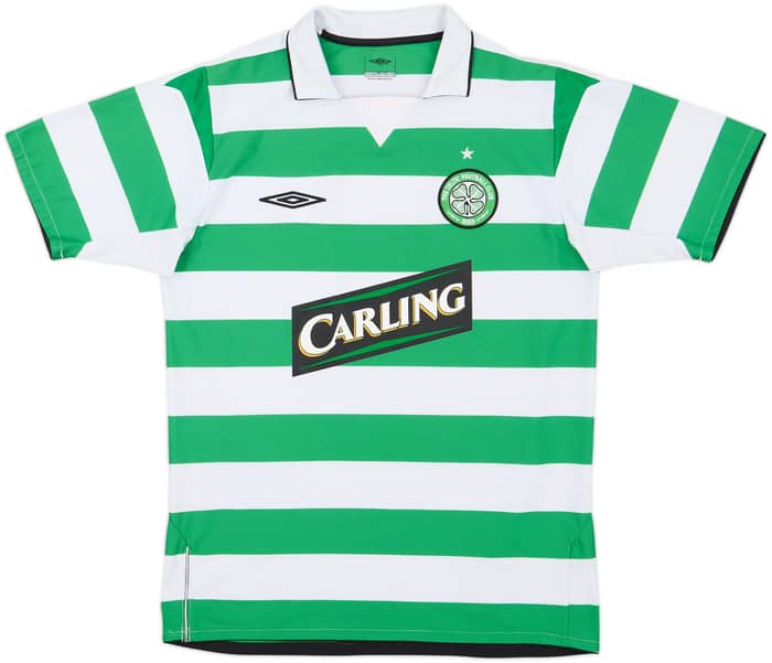 2004-05 Celtic Home Shirt Juninho #7 - 9/10 - (M)