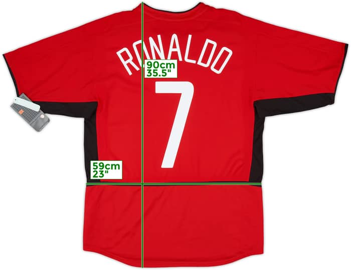 2002-04 Manchester United Home Shirt Ronaldo #7 (M)