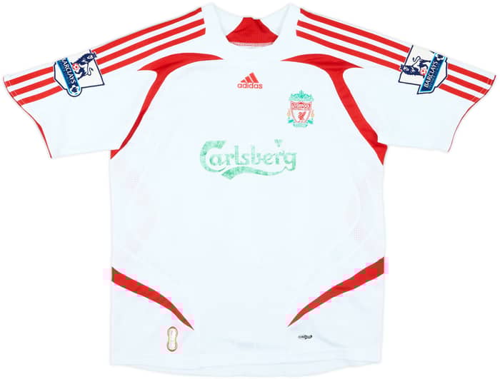 2007-08 Liverpool Away Shirt Finnan #3 - 5/10 - (M.Boys)