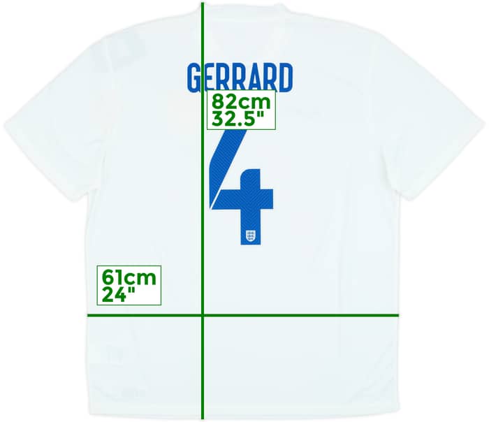 2014-15 England Home Shirt Gerrard #4 (XL)