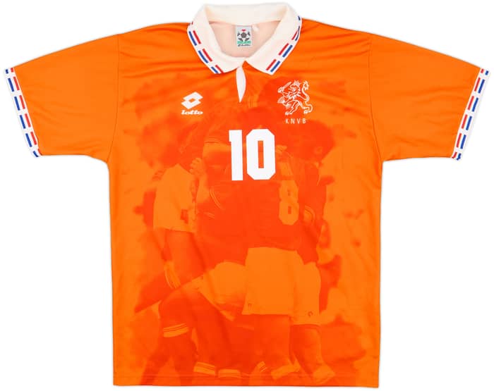 1996 Netherlands Home Shirt Bergkamp #10 - 8/10 - (L)