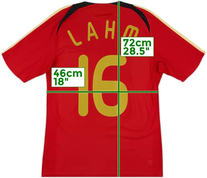 2008-09 Germany Away Shirt Lahm #16 - 8/10 - (M)