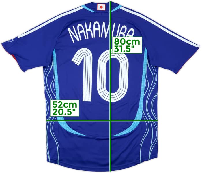 2006-08 Japan Home Shirt Nakamura #10 - 8/10 - (M)