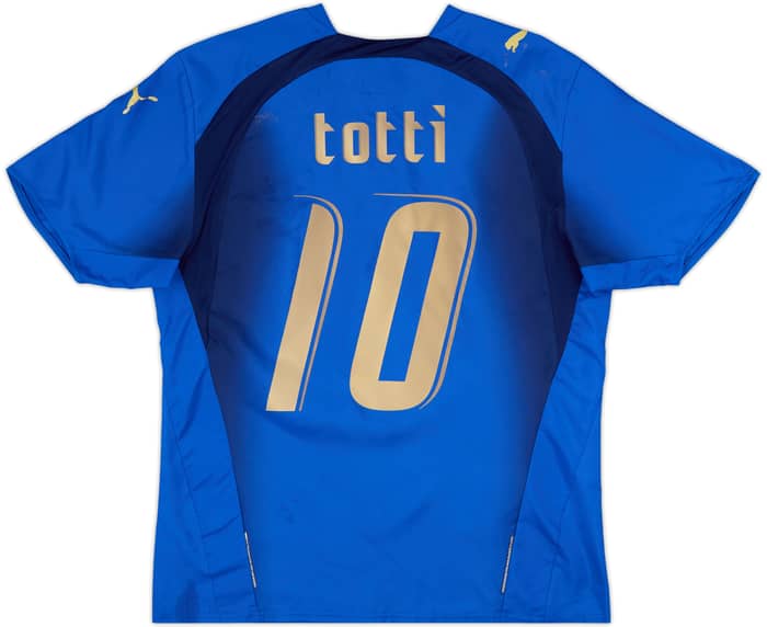 2006 Italy Home Shirt Totti #10 - 6/10 - (L)
