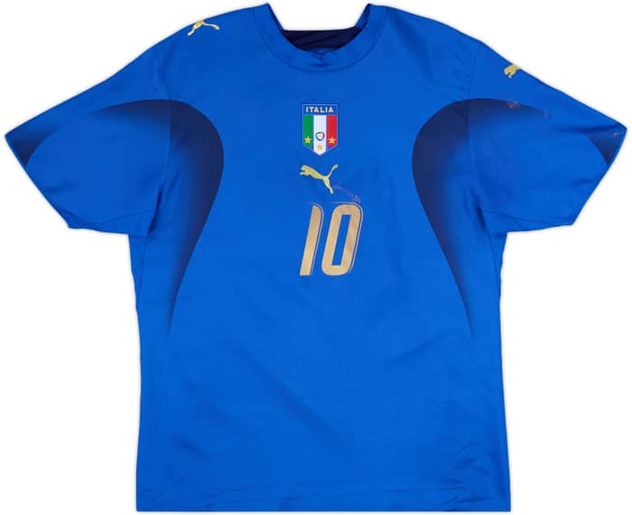 2006 Italy Home Shirt Totti #10 - 6/10 - (L)