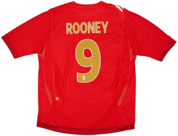 2006-08 England Away Shirt Rooney #9 - 6/10 - (XL)