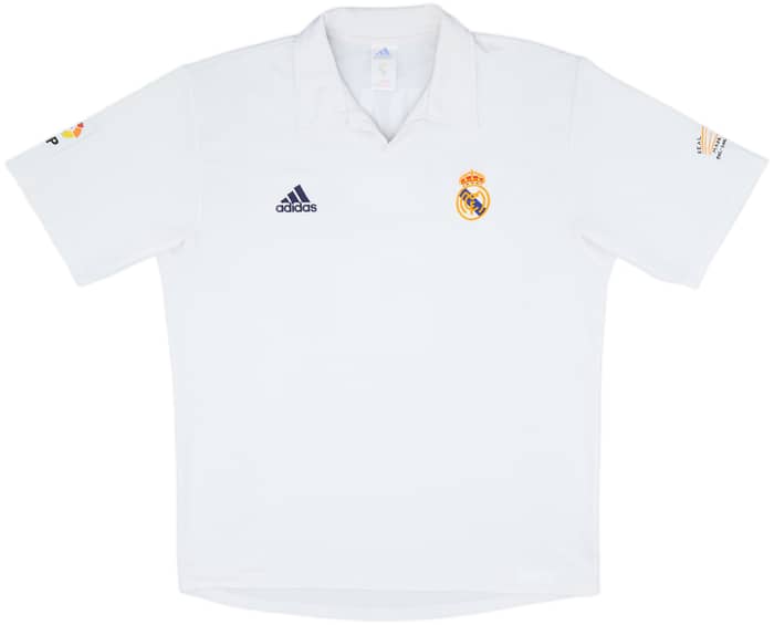 2001 Real Madrid Home Shirt Zidane #5 - 6/10 - (L)
