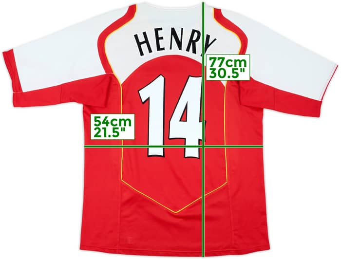 2004-05 Arsenal Home Shirt Henry #14 - 7/10 - (L)