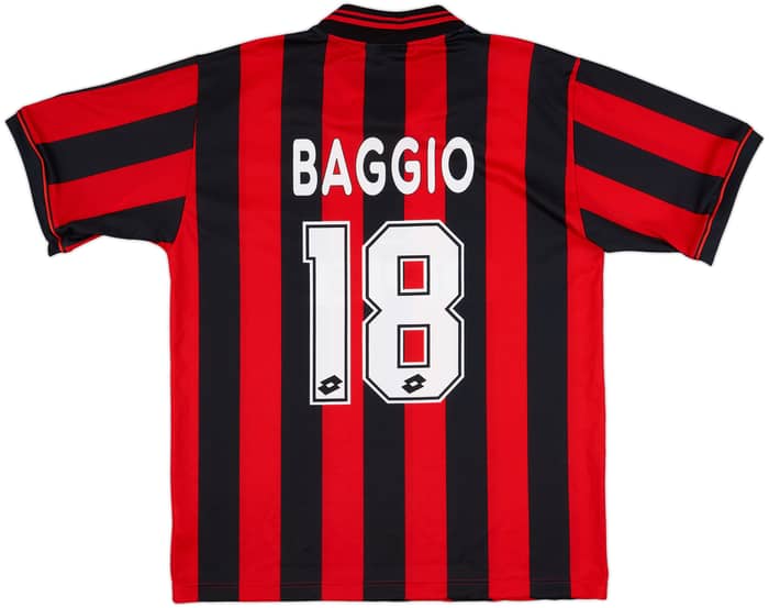 1996-97 AC Milan Home Shirt Baggio #18 - 10/10 - (L)