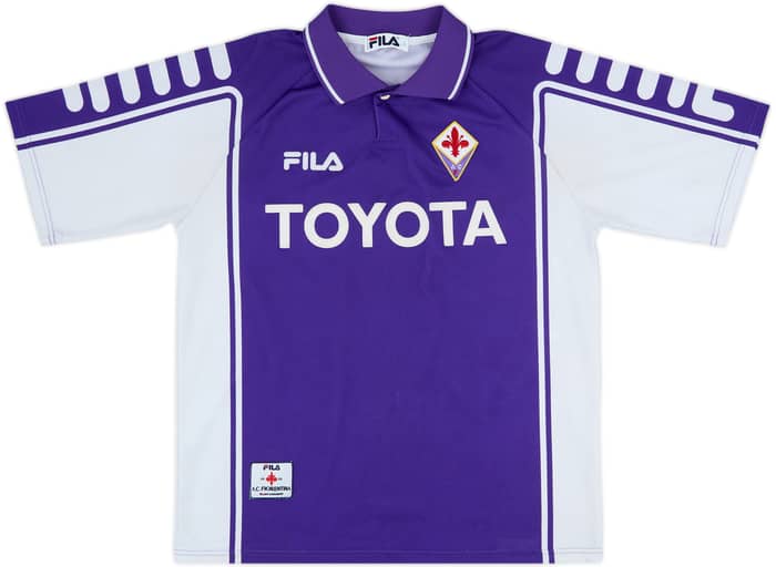 1999-00 Fiorentina Home Shirt Batistuta #9 - 10/10 - (L)