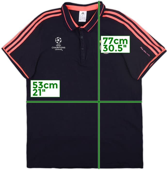 2015-16 Bayern Munich CL adidas Polo Shirt - 9/10 - (XL)