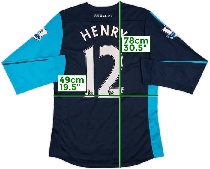 2011-12 Arsenal Player Issue Away L/S Shirt Henry #12 (L)