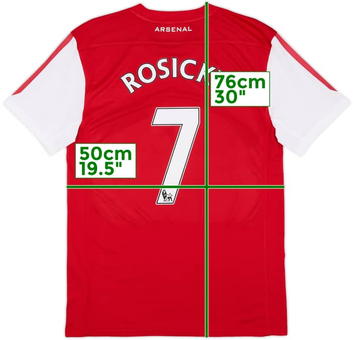 2011-12 Arsenal Home Shirt Rosicky #7 - 7/10 - (M)