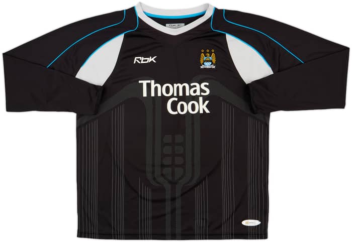 2006-07 Manchester City Away L/S Shirt Dunne #22 - 7/10 - (XXL)