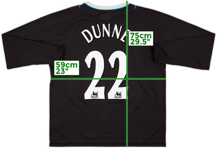 2006-07 Manchester City Away L/S Shirt Dunne #22 - 7/10 - (XXL)