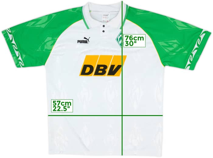 1995-96 Werder Bremen Home Shirt - 7/10 - (XL)