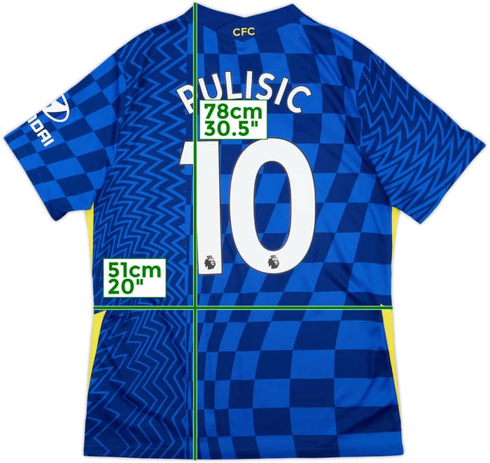 2021-22 Chelsea Home Shirt Pulisic #10 - 10/10 - (L)
