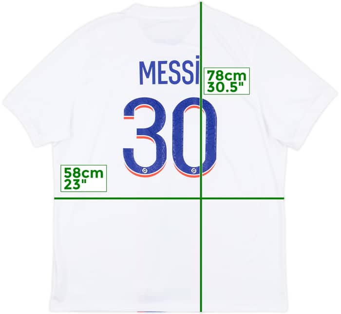 2022-23 Paris Saint-Germain Third Shirt Messi #30 - 9/10 - (XL)
