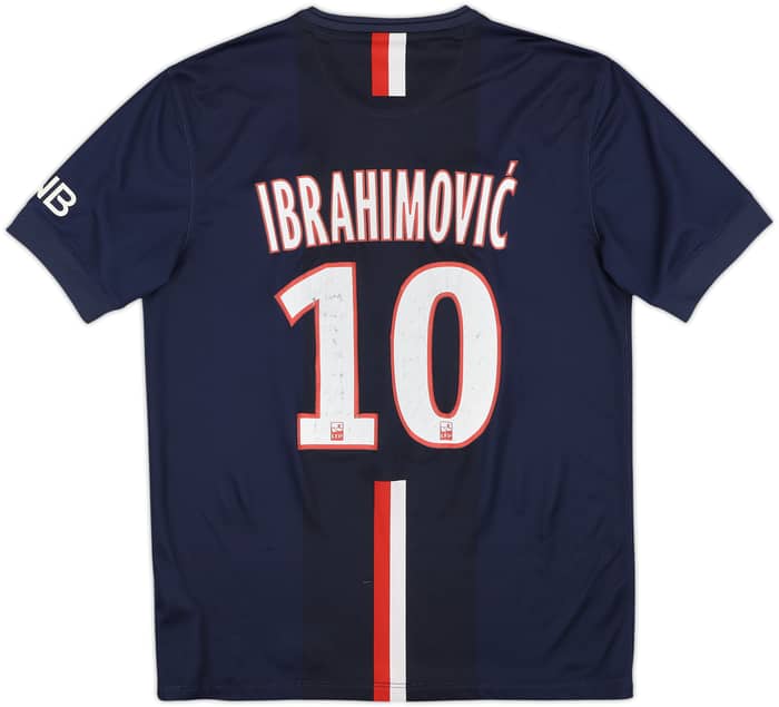 2014-15 Paris Saint-Germain Home Shirt Ibrahimovic #10 - 6/10 - (M)