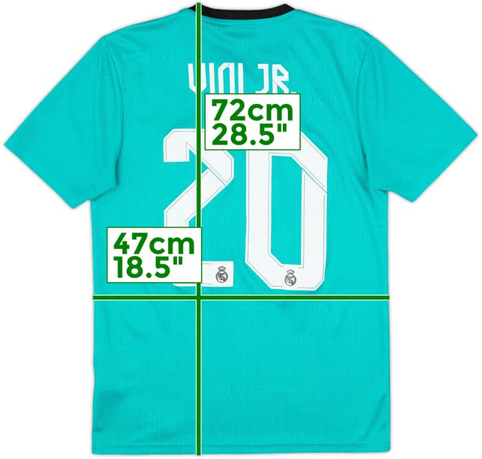 2021-22 Real Madrid Third Shirt Vini Jr. #20 - 8/10 - (S)