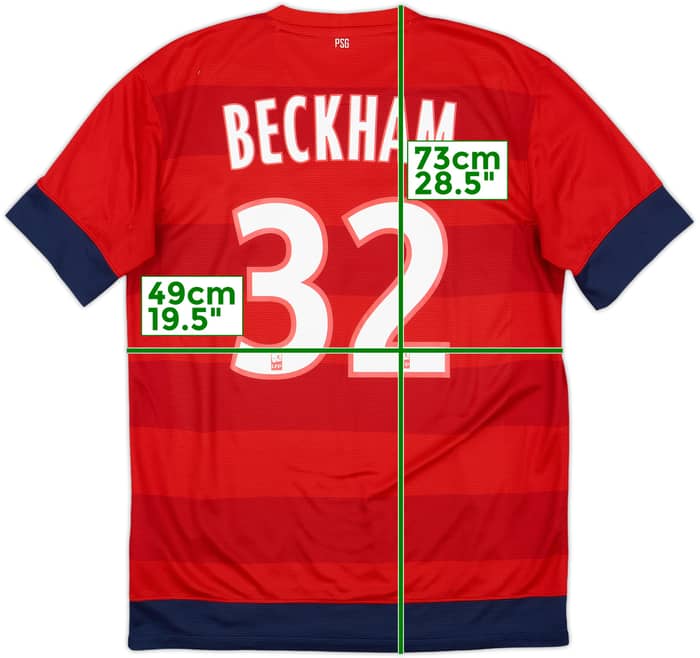 2012-13 Paris Saint-Germain Away Shirt Beckham #32 - 8/10 - (M)