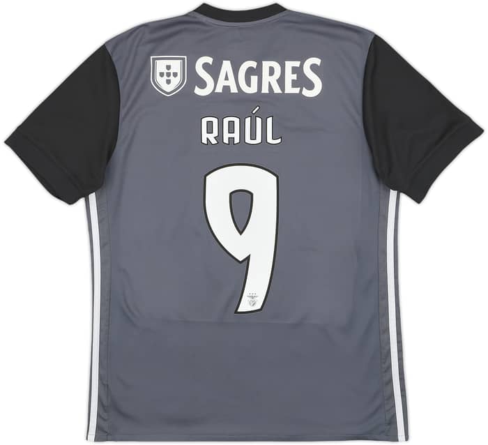 2017-18 Benfica Away Shirt Raul #9 - 8/10 - (M)