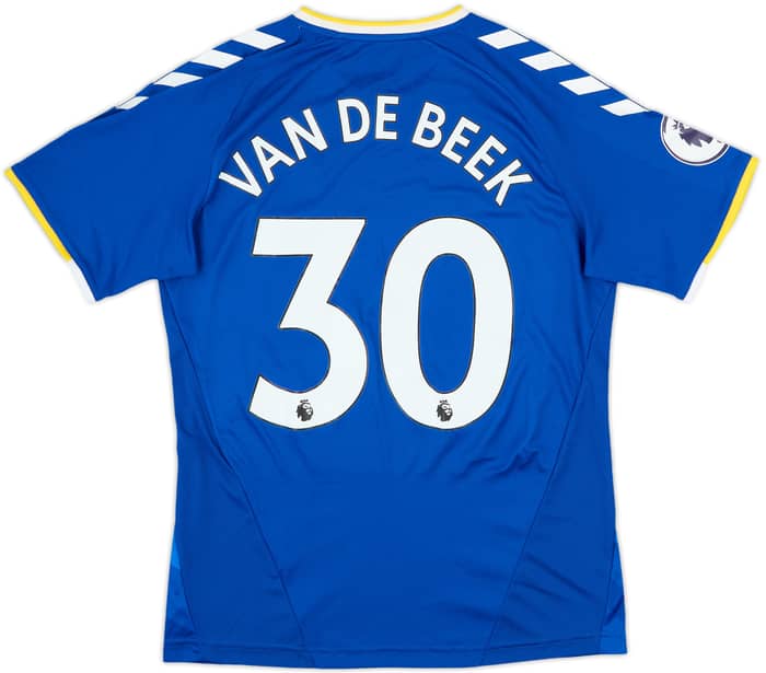 2021-22 Everton Home Shirt Van de Beek #30 - 8/10 - (M)