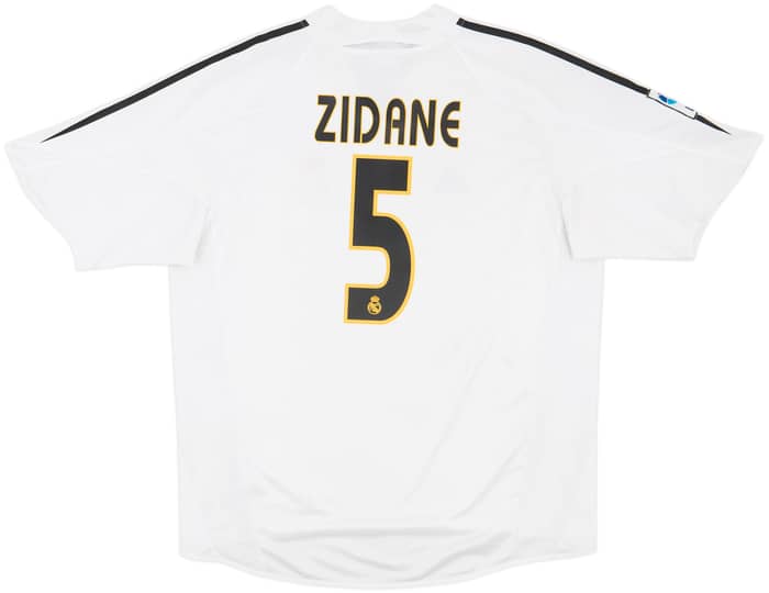2004-05 Real Madrid Home Shirt Zidane #5 - 9/10 - (L)