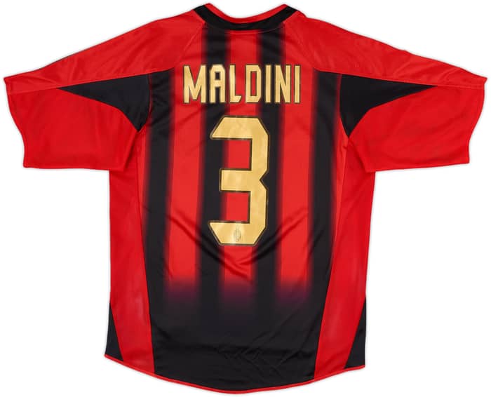 2004-05 AC Milan Home Shirt Maldini #3 - 5/10 - (S)