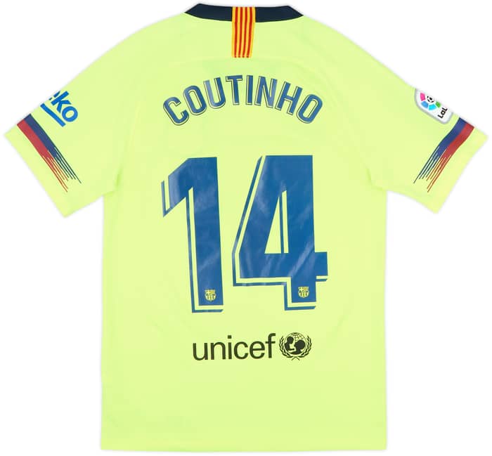 2018-19 Barcelona Away Shirt Coutinho #14 - 8/10 - (S)