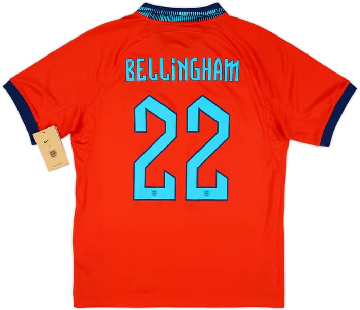 2022-23 England Away Shirt Bellingham #22 (M)