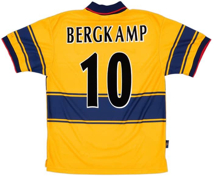 1997-99 Arsenal Away Shirt Bergkamp #10 - 8/10 - (L)