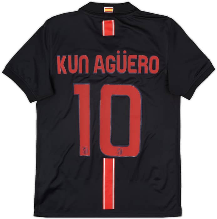 2009-10 Atletico Madrid Away Shirt Kun Aguero #10 - 8/10 - (S)