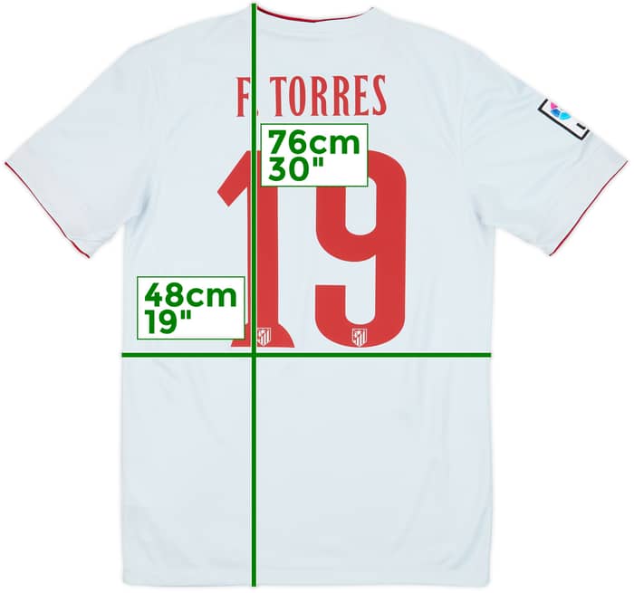2014-15 Atletico Madrid Away Shirt F.Torres #19 - 9/10 - (S)