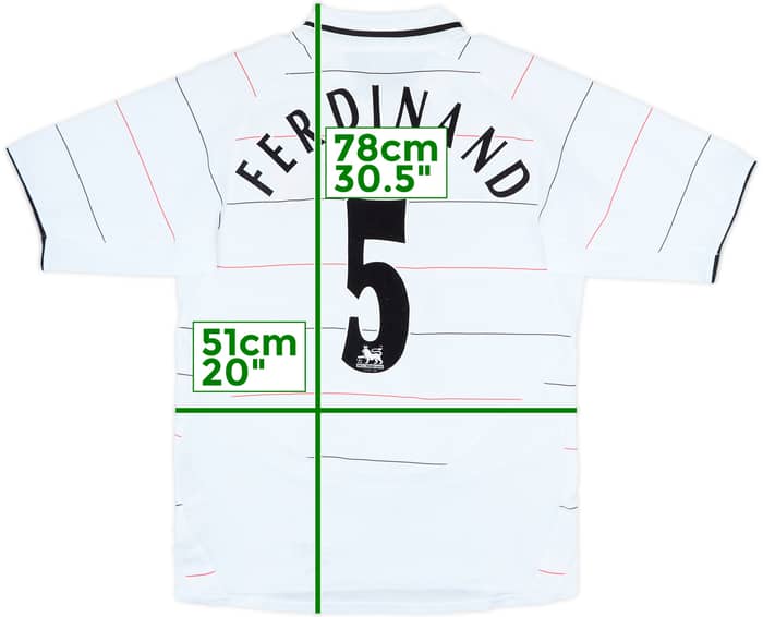 2003-05 Manchester United Third Shirt Ferdinand #5 - 10/10 - (M)
